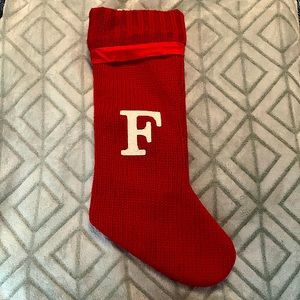 Stocking Personalized with the Letter F